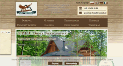 Desktop Screenshot of domzbieszczad.pl